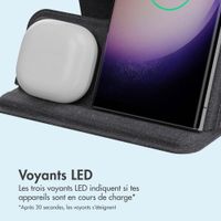 imoshion Chargeur sans fil pliable 3-en-1 Samsung - Galaxy Phone / Galaxy Buds / Galaxy Watch - Gris