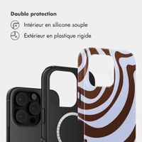 Selencia Coque arrière Vivid avec MagSafe Apple iPhone 16 Pro - Dream Swirl Chocolate