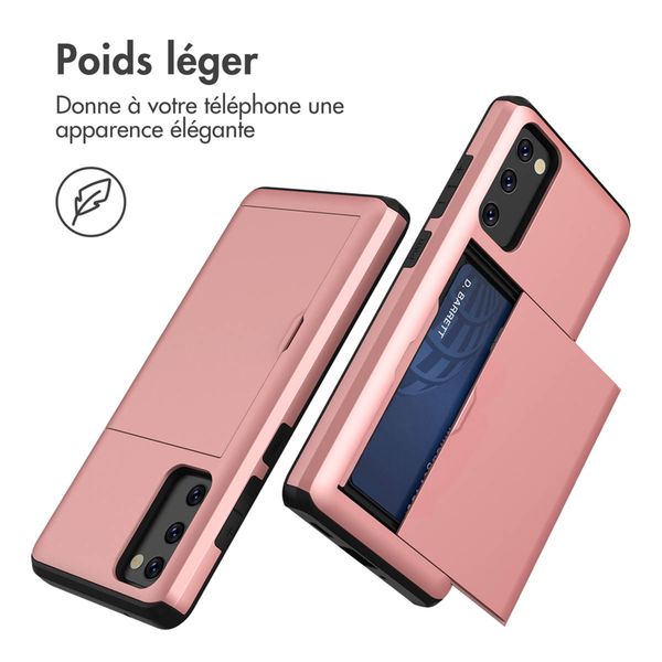 imoshion Coque arrière avec porte-cartes Samsung Galaxy S20 FE - Rose Doré