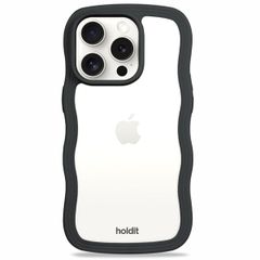 Holdit Coque Wavy iPhone 14 Pro - Black / Transparent