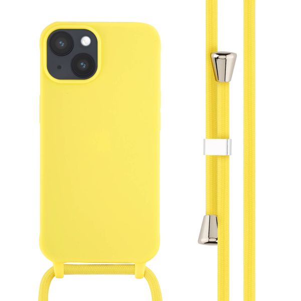 imoshion ﻿Coque en silicone avec cordon iPhone 14 - Jaune