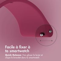 imoshion Bracelet sport en silicone avec boucle - Connexion universelle 22 mm - Fuchsia