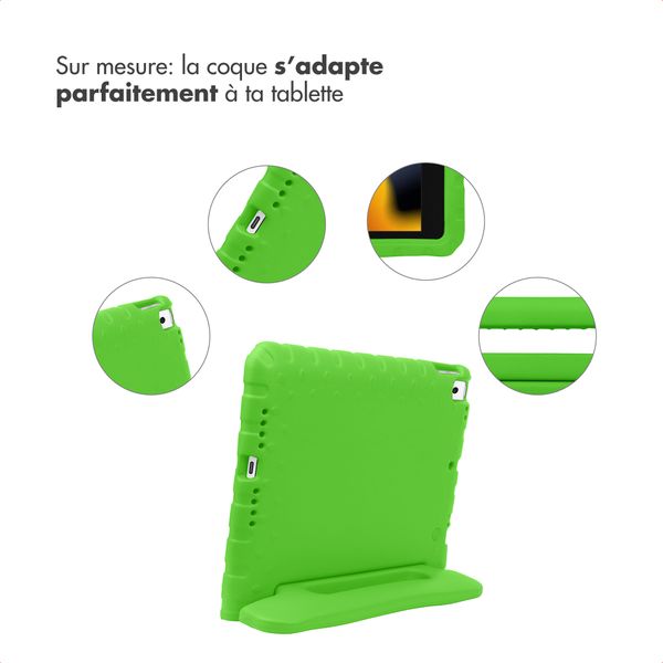 imoshion Coque kidsproof avec poignée Apple iPad 9 (2021) 10.2 pouces / iPad 8 (2020) 10.2 pouces / iPad 7 (2019) 10.2 pouces - Vert