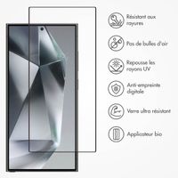 Accezz Protecteur d'écran intégral triple résistance avec applicateur Samsung Galaxy S24 Ultra