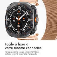 imoshion Bracelet magnétique milanais Samsung Galaxy Watch Ultra (2024/2025) - Rose Doré