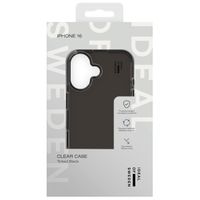 iDeal of Sweden Coque Clear Apple iPhone 16 - Tinted Black