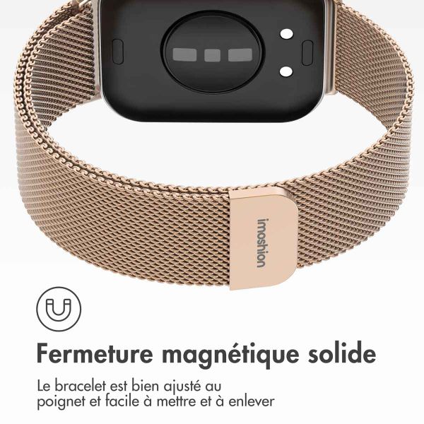 imoshion Bracelet magnétique milanais Huawei Watch Fit 3 - Or rose