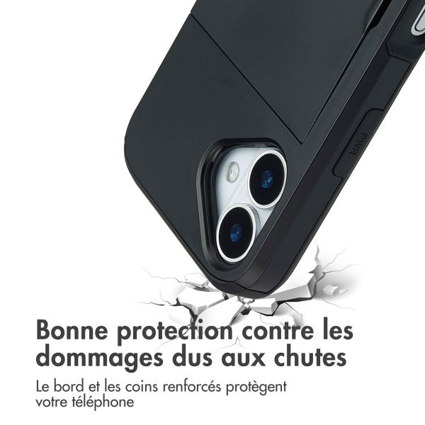 imoshion Coque arrière avec porte-cartes Apple iPhone 17 - Noir