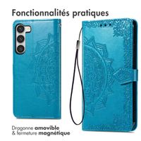 imoshion Etui de téléphone portefeuille Mandala Samsung Galaxy S23 - Turquoise