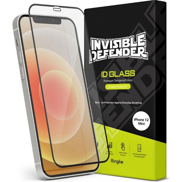 Ringke Protection d'écran en verre trempé ID Glass iPhone 12 (Pro) - Noir