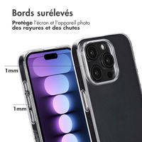 Accezz Coque Clear 100% recyclée iPhone 15 Pro - Transparent