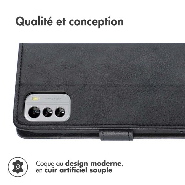 imoshion Étui de téléphone portefeuille Luxe Nokia G60 - Noir