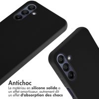 imoshion Coque en silicone avec cordon Samsung Galaxy A15 (5G/4G) - Noir