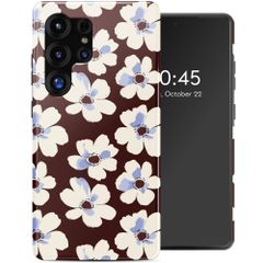 Selencia Coque arrière Vivid Samsung Galaxy S25 Ultra - Choco Flower Pop