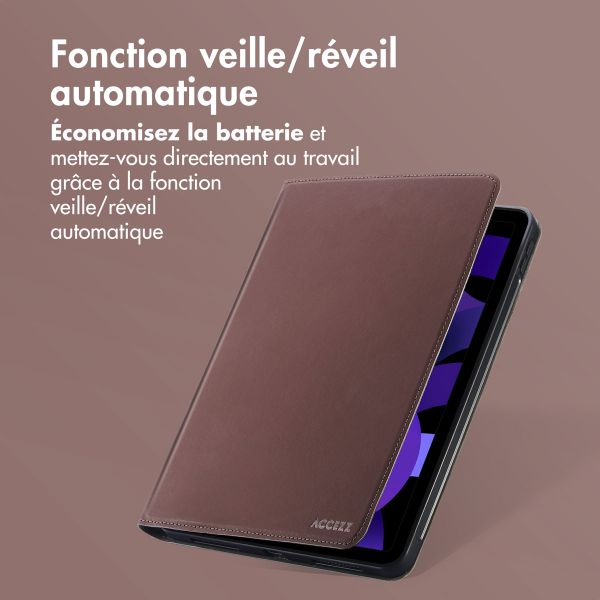 Accezz Coque tablette Classic Apple iPad Air 11 pouces (2025) M3 / (2024) M2 / Air 5 (2022) / Air 4 (2020) - Marron