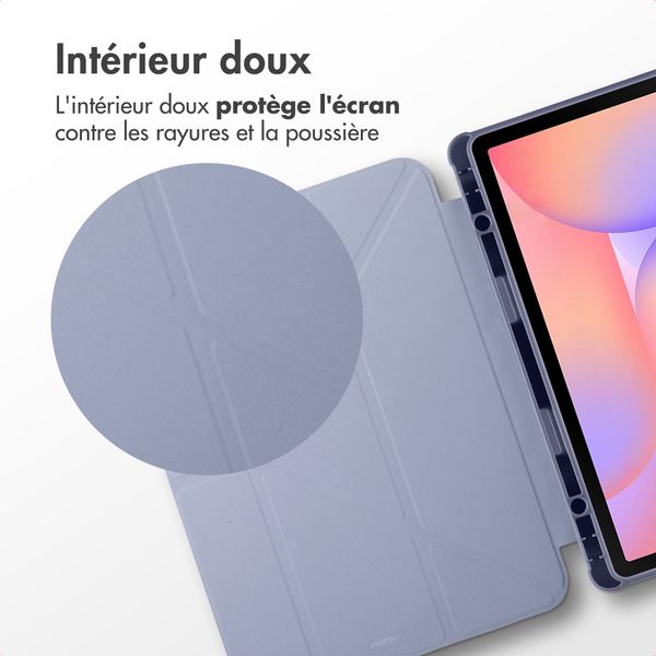 imoshion Coque tablette Origami Samsung Galaxy Tab S9 11.0 pouces / S10 Lite / S10 FE / S9 FE 10.9 pouces - Lavender