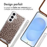 imoshion Coque Design avec cordon Samsung Galaxy S25 - Leopard Mood