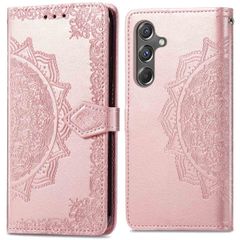 imoshion Etui de téléphone portefeuille Mandala Samsung Galaxy A15 (5G/4G) - Rose Dorée