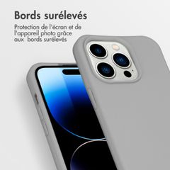 imoshion Coque de couleur avec cordon amovible iPhone 14 Pro - Gris