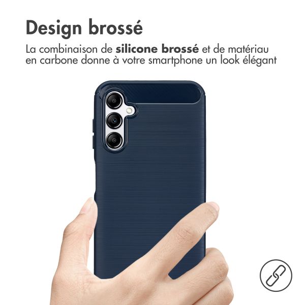 imoshion Coque Brushed Samsung Galaxy A14 (5G/4G) - Bleu foncé