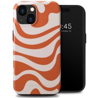 Selencia Coque arrière Vivid Tough iPhone 15  - Dream Swirl Orange