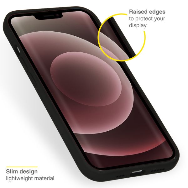Accezz Coque Liquid Silicone Apple iPhone 13 Pro Max - Noir