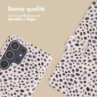 imoshion Étui de télephone portefeuille Design Samsung Galaxy S25 Ultra - Black And White Dots