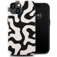 Selencia Coque arrière Vivid Apple iPhone 15 - Art Wave Black