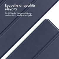 imoshion Coque tablette Trifold Samsung Galaxy Tab A8 - Bleu foncé