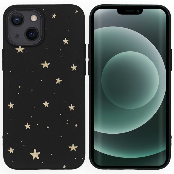 imoshion Coque Design iPhone 13 Mini - Etoiles / Noir