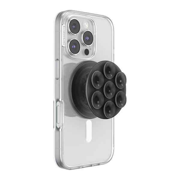 PopSockets Suck-Up Grip & Mount - Ventouse MagSafe - Translucent Black