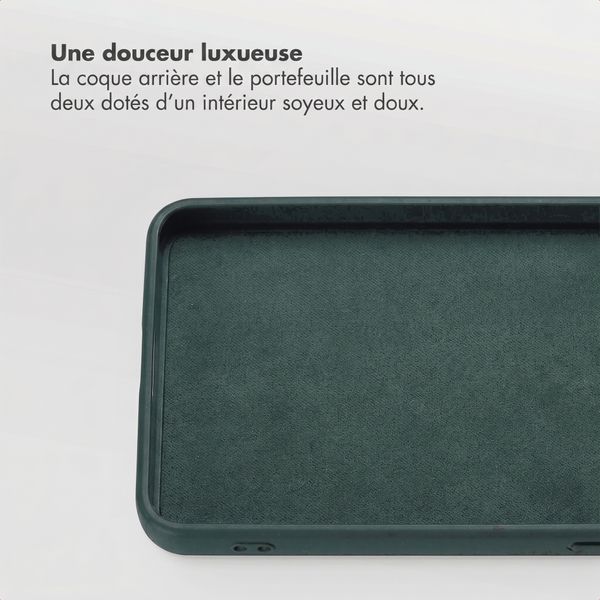 Selencia Étui portefeuille amovible Olyn avec MagSafe Samsung Galaxy S26 Ultra - Vert