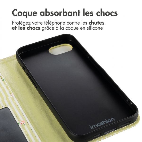 imoshion Étui de télephone portefeuille Design Apple iPhone 17e / 16e - Garden Stripes