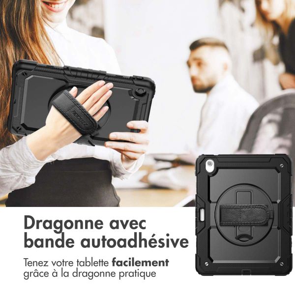 Accezz Coque arrière robuste avec bandoulière iPad Air 13 pouces (2025) M3 / (2024) M2 - Noir