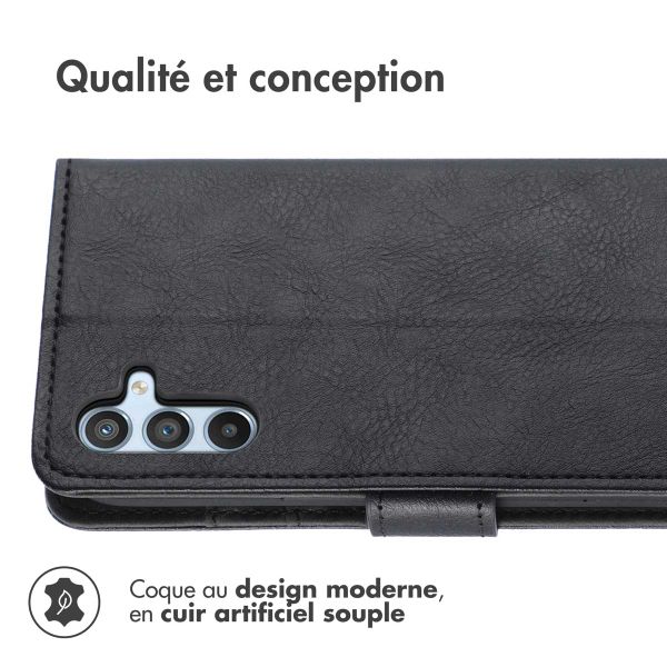 imoshion Etui de téléphone portefeuille Luxe Samsung Galaxy A34 (5G) - Noir