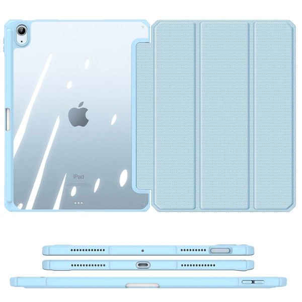 Dux Ducis Coque tablette Toby iPad Air 11 pouces (2024) M2 / Air 5 (2022) / Air 4 (2020) - Bleu