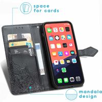 imoshion Etui de téléphone portefeuille Mandala iPhone 13 Pro - Noir