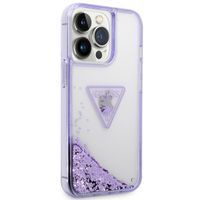 Guess Coque Liquid Glitter iPhone 14 Pro - Lila