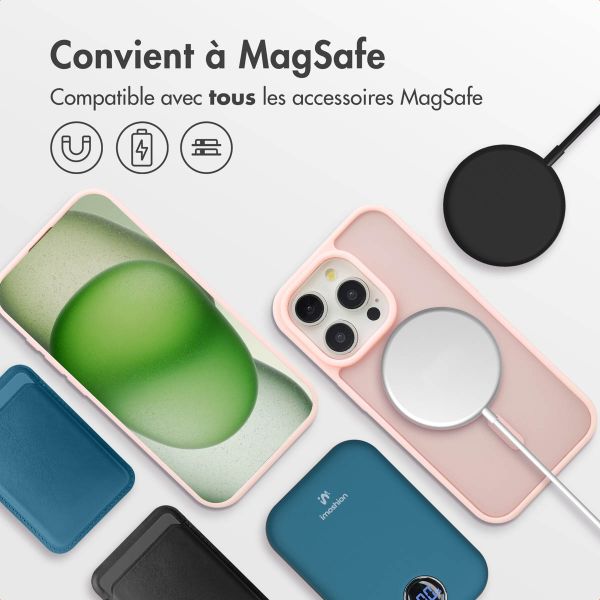 imoshion Coque Color Guard avec MagSafe iPhone 15 Pro - Rose clair