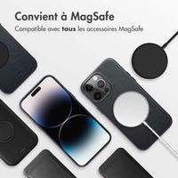 Accezz Coque arrière en cuir avec MagSafe Apple iPhone 14 Pro Max - Onyx Black