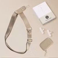 Selencia Cordon de téléphone avec petit sac - Beige