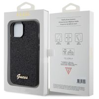 Guess Coque arrière Disco Script iPhone 15 - Noir