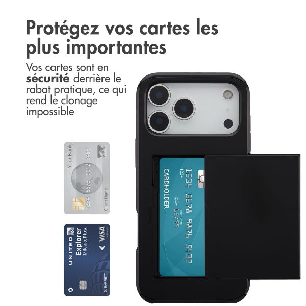 imoshion Coque arrière avec porte-cartes Apple iPhone 17 Pro Max - Noir