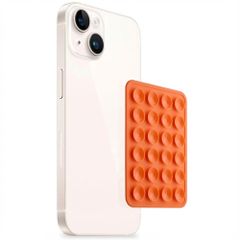 Selencia Pack de 2 Supports de téléphone à ventouse - Orange