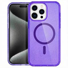imoshion Coque Pailletée avec MagSafe Apple iPhone 15 Pro - Paillettes Violet