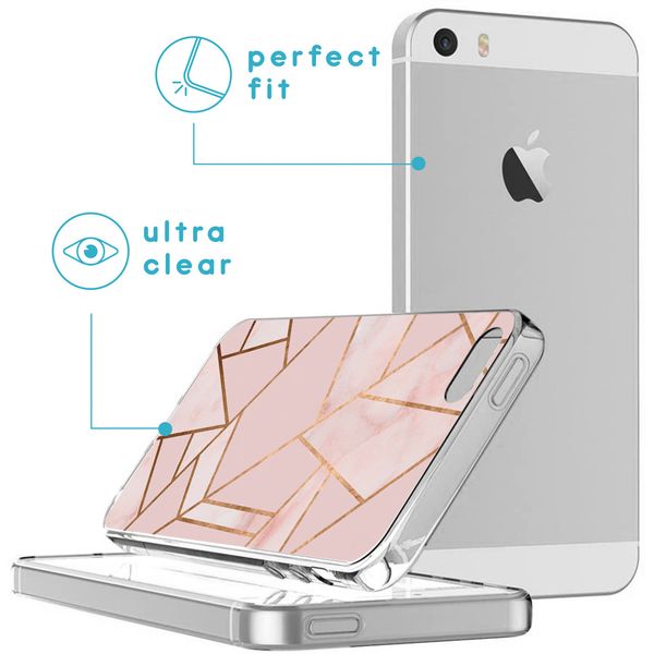 imoshion Coque Design Apple iPhone SE (2016) / 5 / 5s - Pink Graphic