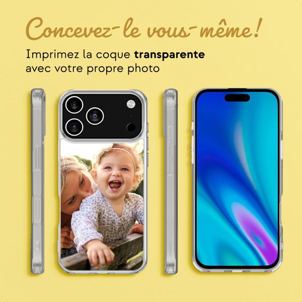 Concevez votre propre coque transparente Apple iPhone 17 Pro - Transparent