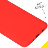 Accezz Coque Liquid Silicone Samsung Galaxy A51 - Rouge