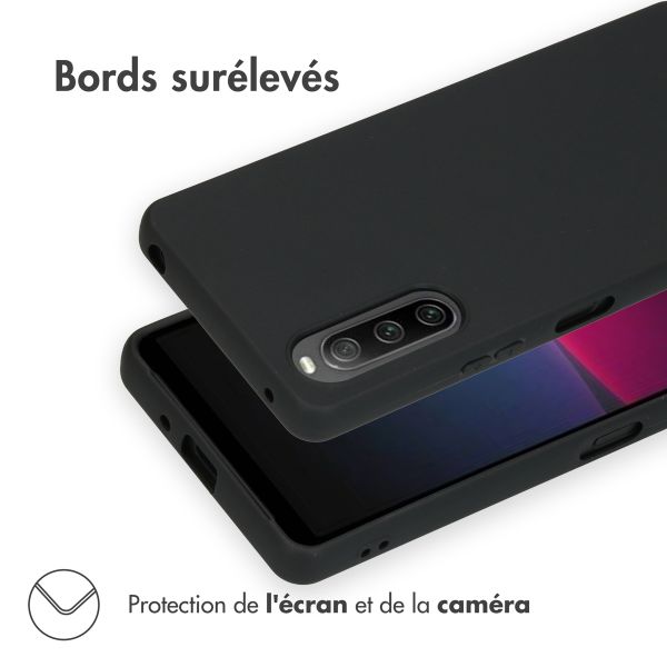 imoshion Coque Couleur Sony Xperia 10 V - Noir