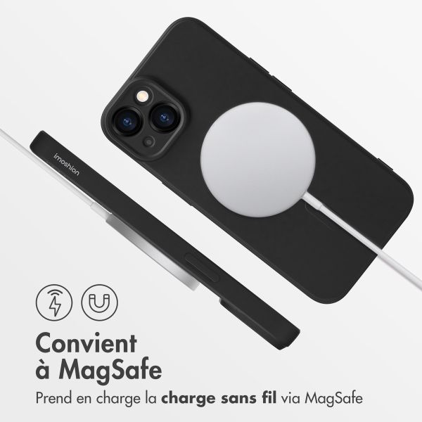 imoshion Coque Couleur avec MagSafe iPhone 14 - Noir